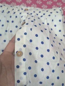 combo of Floral Print Maxi and Polka Dot midi