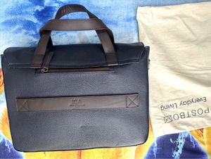 The Postbox Navy Briefcase Laptop bag padd