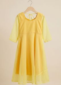 Vibrant Yellow Kurta with dupatta for Women