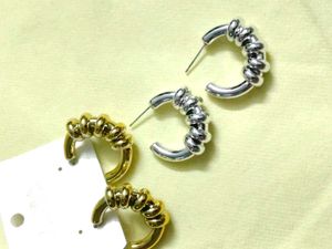 combo of 2 Twisted Hoop Earrings