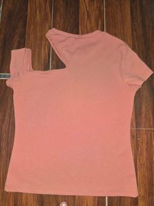 Chic One-Shoulder Cutout Top