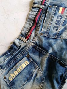 Distressed Denim Shorts