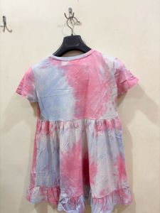 Tie-Dye womens babydoll dress