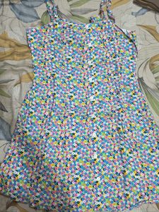 Cute Floral Print Summer Dress