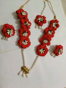 Rose Flower Jewellery With 6 Pic Maagtika
