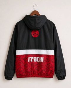 Bewakoof Air 1.0 Naruto Men's Jet Black Itachi Gra