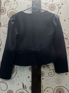 Stylish Navy Cropped Jacket