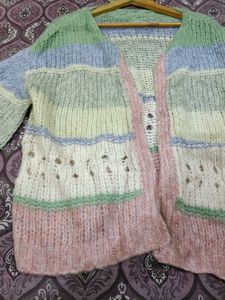 Cozy Striped Knit Cardigan