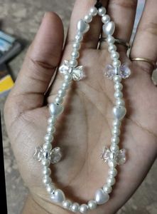 Heart Beaded Phone Charm