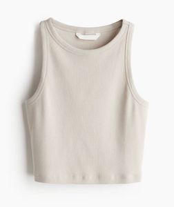 H&M Ribbed Cropped Tank Top