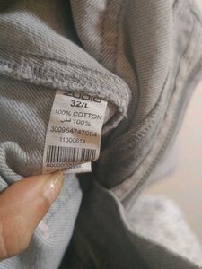 ZudioGray Wide-Leg Cargo Pants