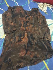 Camouflage Print Kurta