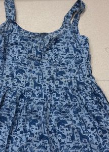 short blue kurti