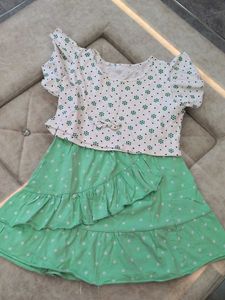 Cute Polka Dot Ruffle Dress