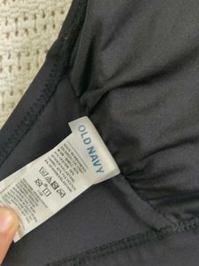 old navy Stylish Black Ruffled Bikini Top