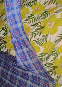 Men's Blue Plaid Casual Shirt