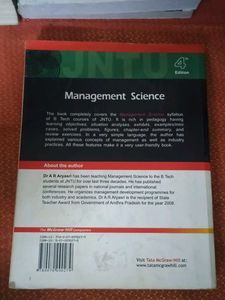 Management Science 4th Edition
