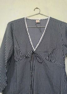 New gingam lace dress