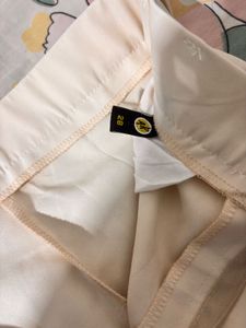 Cream Wide Leg Trousers