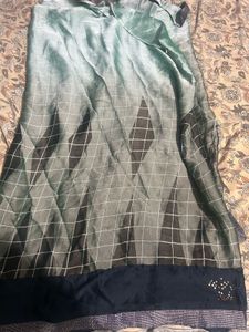 Elegant Mint Green Saree