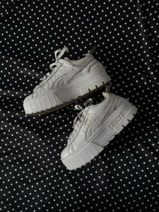 Puma White Platform Sneakers