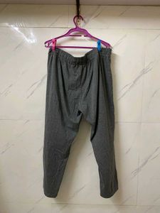 BlinkIn Grey 7XL Cotton Relaxed-Fit Track Pants