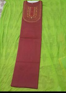 Embroidered Maroon Kurta