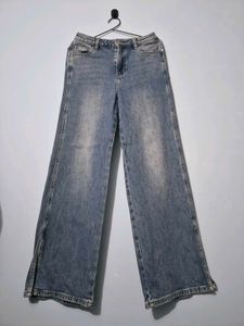 Wide Leg Denim Jeans