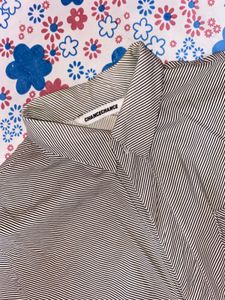 Chancechance Striped Button-Up Shirt
