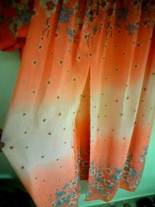 Libas Orange Floral Print gown