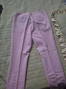 Vero Moda Pastel Pink Formal Straight Fit Trousers