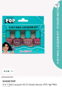 SUGAR POP 4 IN 1 Nail Lacquer Kit