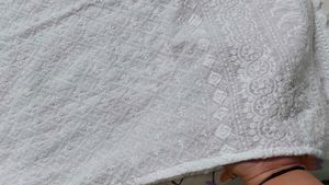 chikankari  white kurta