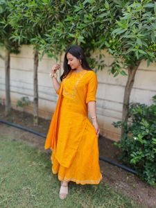 Vibrant Yellow Kurta Set with Dupatta