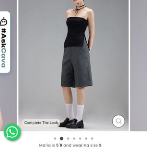 Black Tube top athleisure wear or casual wea