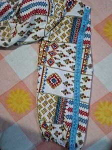 Boho Patchwork Print Crop Blouse