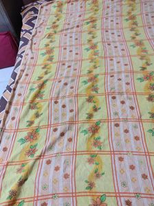 Floral Yellow Bed Sheet