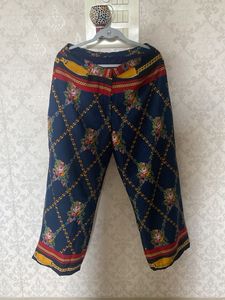 Boho Floral Print Palazzo Pants