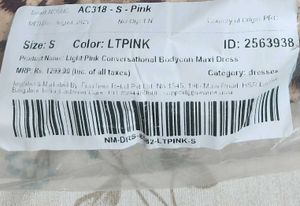 light Pink Controversial Bodycon Maxi Slip Dress
