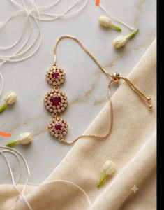 Elegant Ruby & Diamond Bracelet