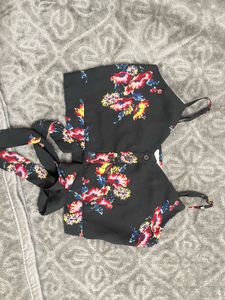 Floral Tie-Up Top