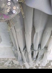 bust 38 Sparkling Grey Kurta Set with Dupatta