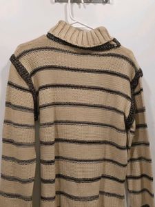 Striped Turtleneck Sweater