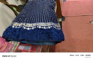 Stunning Navy Blue siqvens Lehenga Choli