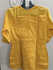 Yellow Chikankari Kurta / Kurti