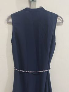 Ateesa Designer Navy Floral Embroidered Suit