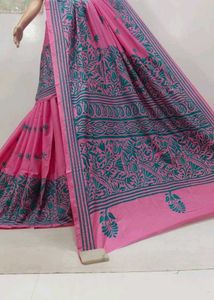 Hand Kantha Embroidery Saree