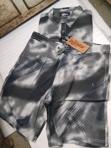 The Roadster Men's Tie-Dye Shirt and Shorts Set