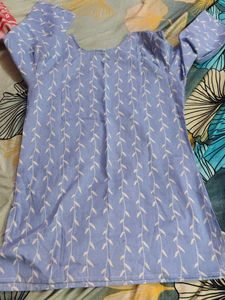 Light Blue Printed Kurta
