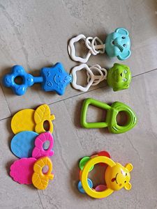 Baby Rattle and Teether Toy Set
